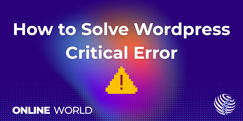 wordpress critical error